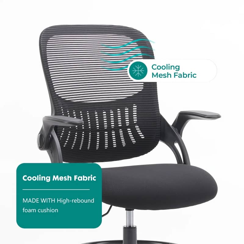 Ergonomic Office Chair, High Back Desk Chair with Headrest, Home Office Swivel Mesh Computer Chair Office Chairs