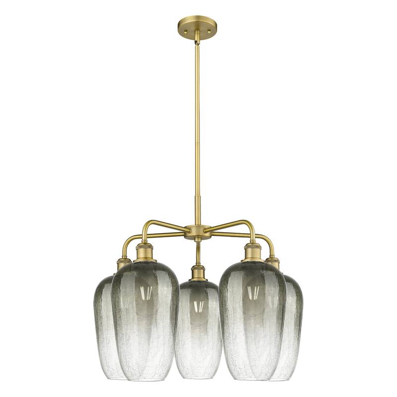Innovations Lighting Endless Possibilities Ballston - Brookhaven Flute - 5 Light 26" Stem Hung Chandelier