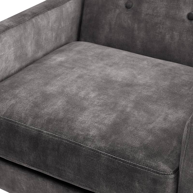Margrate Wood Arm Tufted Back Accent Chair by Greyson Living