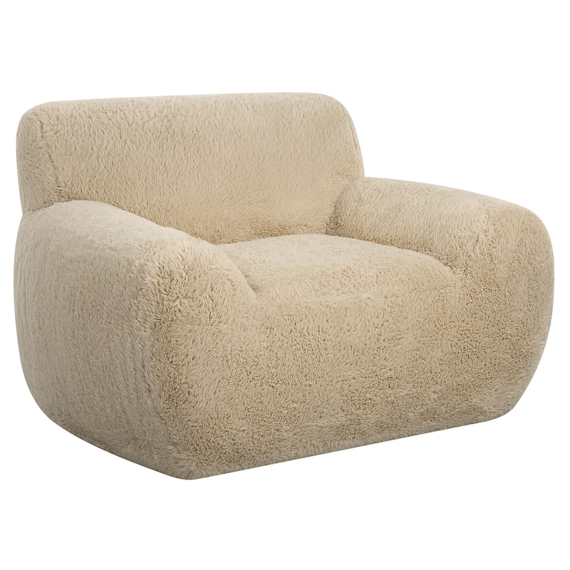 Uttermost Abide Sheepskin Accent Chair - 51"W x 31"H x 42"D