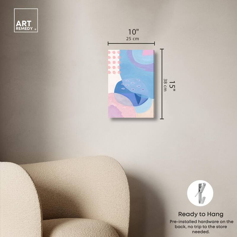 Doll Memories - Pretty Blue II Canvas by Art Remedy, Gallery Wrapped