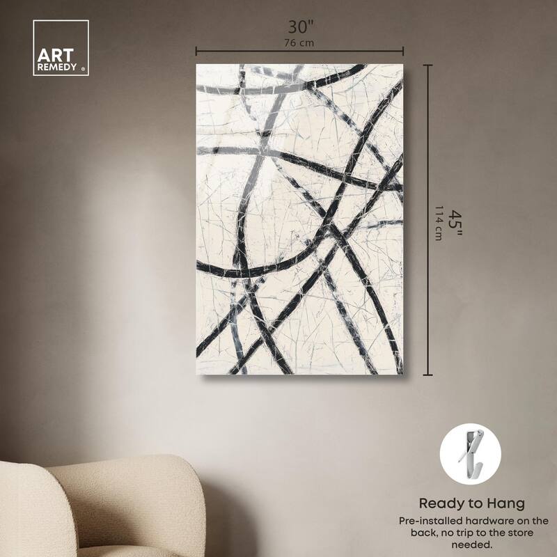 Intersecting Lines II Acrylic by Art Remedy, Ready to Hang