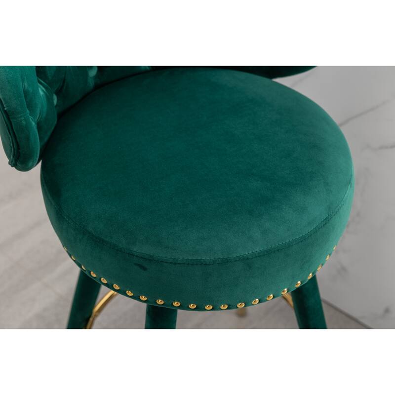 COOLMORE Counter Height Bar Stools Set of 2