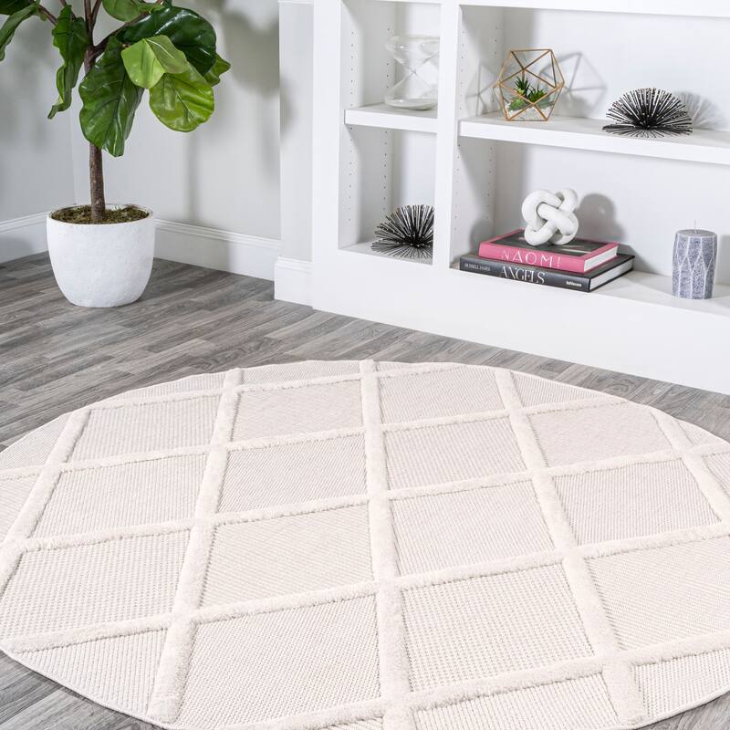 JONATHAN Y Talaia Diamond Trellis Indoor/Outdoor Area Rug