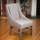 preview thumbnail 10 of 25, James Upholstered Fabric Dining Chair by Christopher Knight Home silver fabric