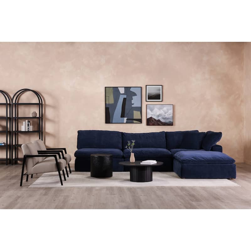 Aurelle Home Corbin Modern Modular Sectional Piece - Slipper Chair