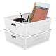 preview thumbnail 44 of 44, Simplify 4 Pack Slide 2 Stack It Storage Tote Baskets