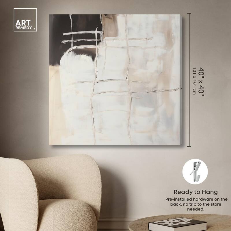 Gestural Glyphs II Canvas by Art Remedy, Gallery Wrapped