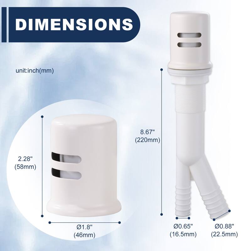 WOWOW Dishwasher Air Gap Cover for Kitchen Sink