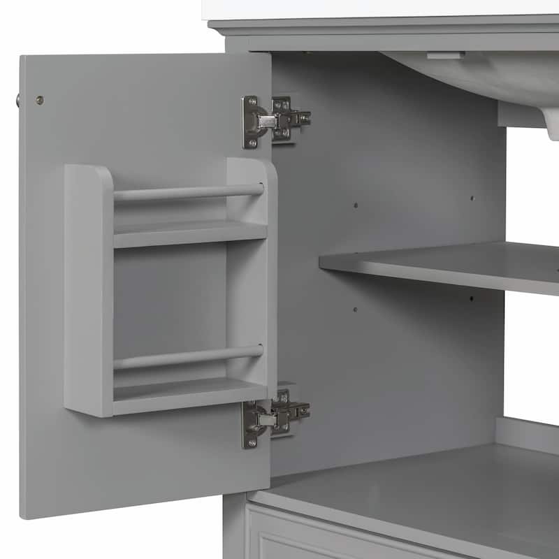 30" Bathroom Vanity Base Cabinet with Doors and Drawer
