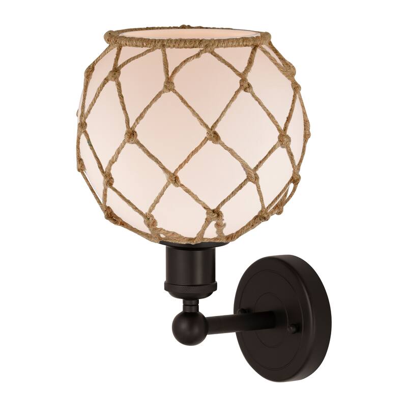 Innovations Lighting Endless Possibilities Edison - Farmhouse Rope - 1 Light 8" Sconce