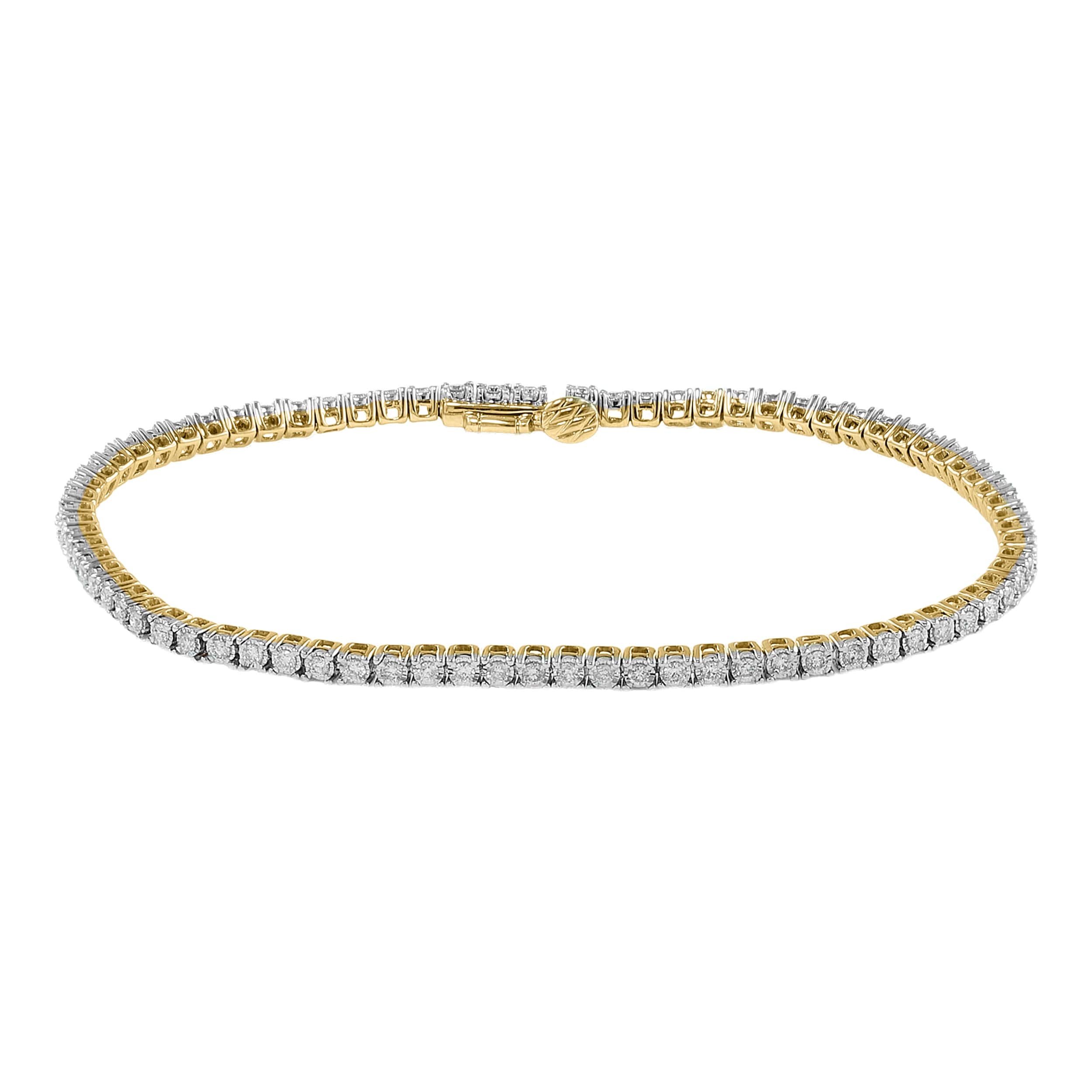 Effy 14K White & Yellow Gold 1 Ct. Diamond Tennis Bracelet