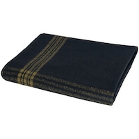 Military Wool Blanket Navy Blue/Gold - Bed Bath & Beyond - 33535286