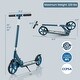 preview thumbnail 2 of 8, Gymax Folding Kick Scooter w/ 3 Adjustable Heights 8 Inches Big Wheels
