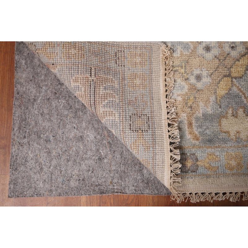 Oushak Indian Area Rug Hand-Knotted Wool Carpet - 8'2"x 9'10"