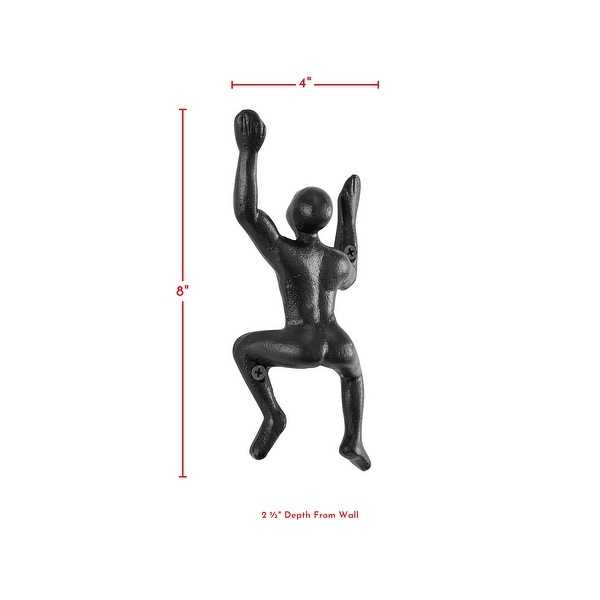 Climbing man wall hotsell hooks