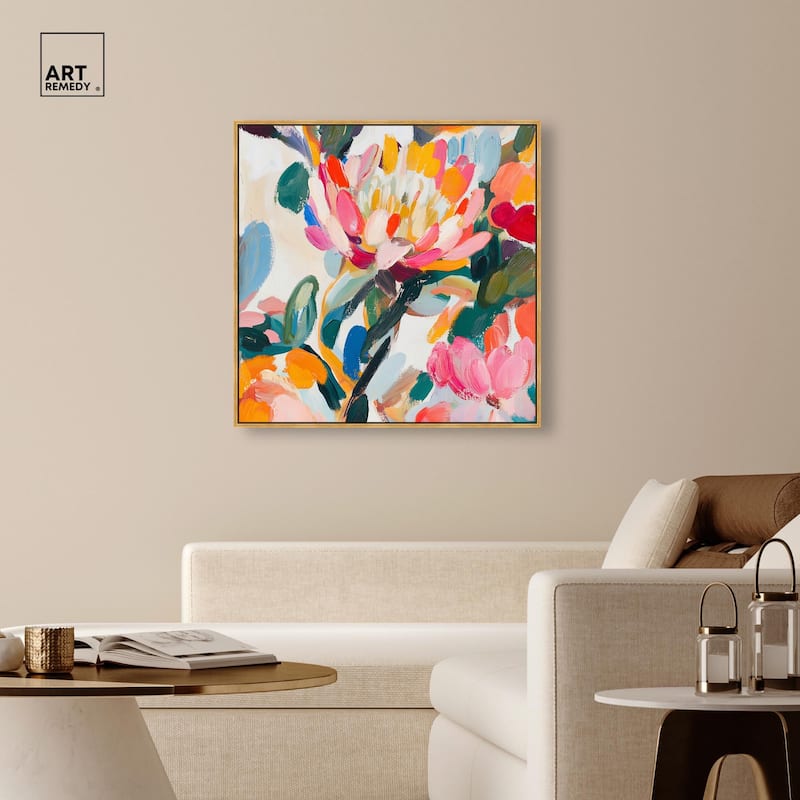 Lively Flora I Canvas by Art Remedy