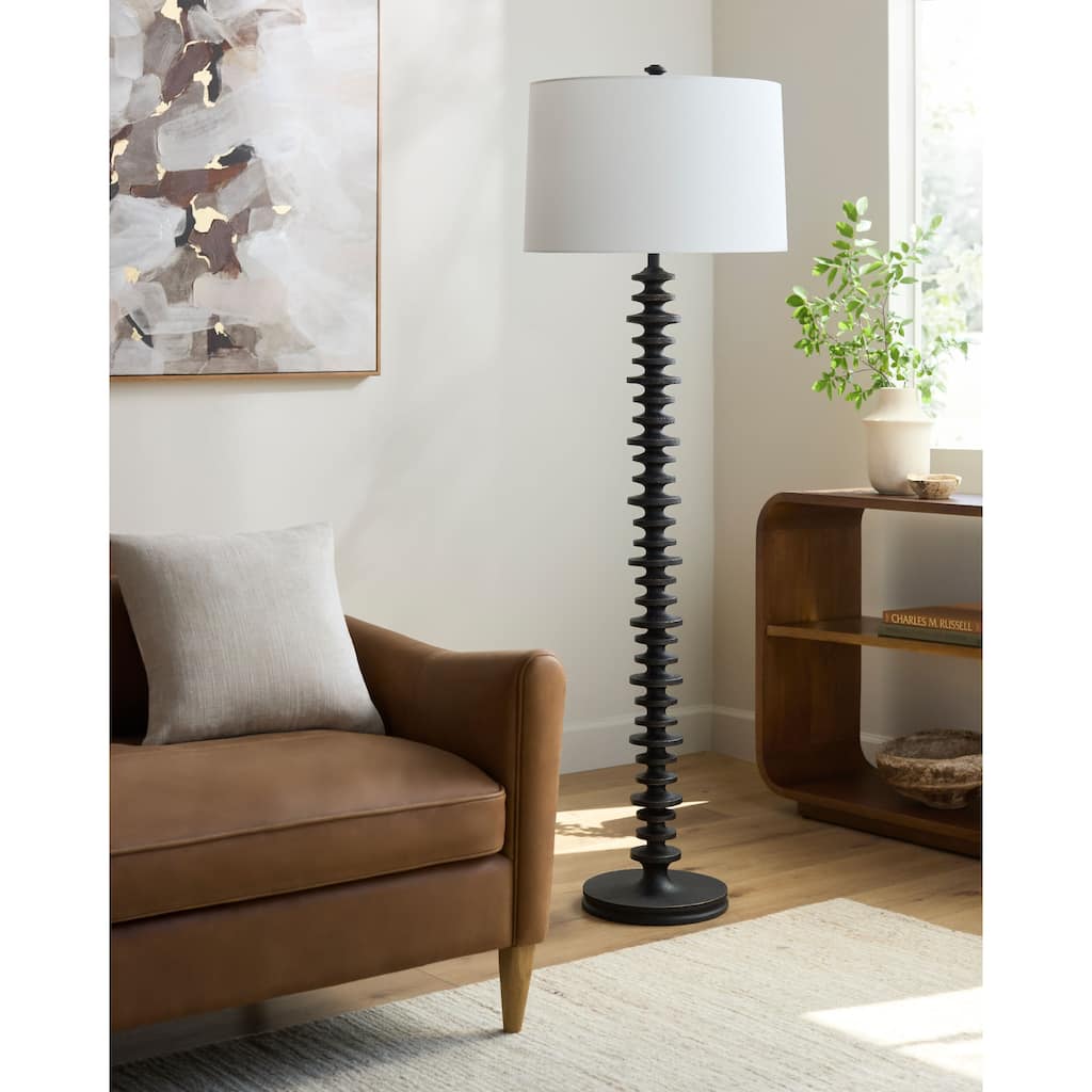 Galey Alix x Livabliss Merrill Modern Bevel Floor Lamp - 67"H x 21"W x 21"D