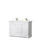 Option White, Gold Trim, White Cultured Marble Top