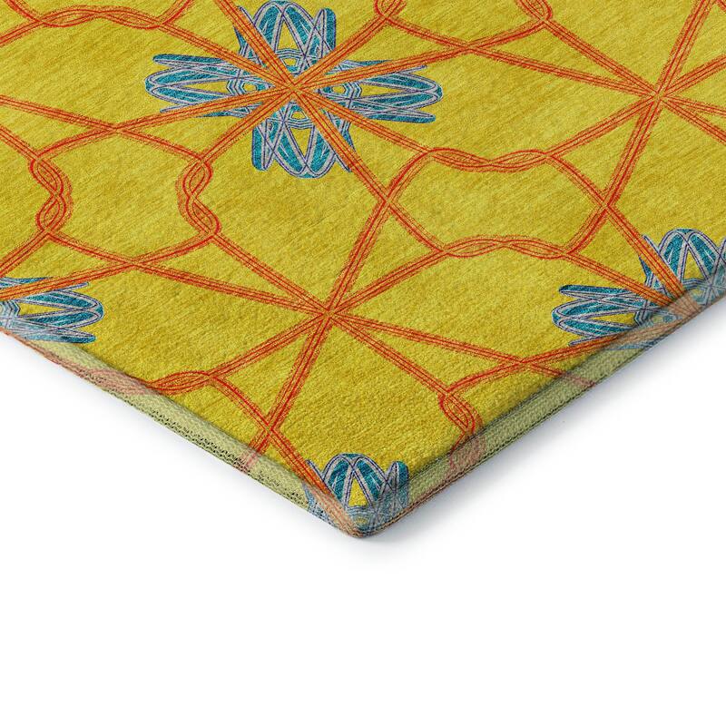 Premium Washable Super Soft Contemporary Tangle Mayfield Rug