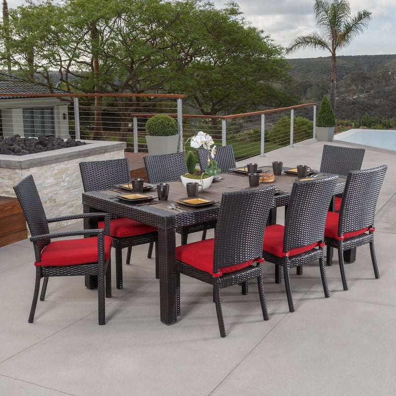 Deco 9 Piece Aluminum Outdoor Patio Dining Set
