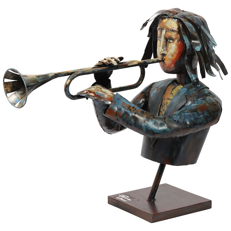 Iron Hand-Painted Colorful Art Sculpture