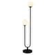 preview thumbnail 5 of 14, Dufrene 2-Light Floor Lamp with Glass Shades