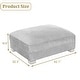 preview thumbnail 10 of 56, Modern Corduroy Fabric Oversized Accent Ottoman