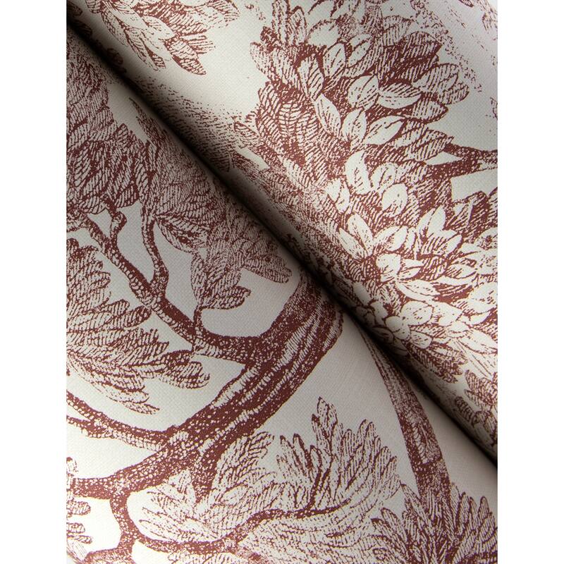 Chesapeake Spinney Red Toile Wallpaper
