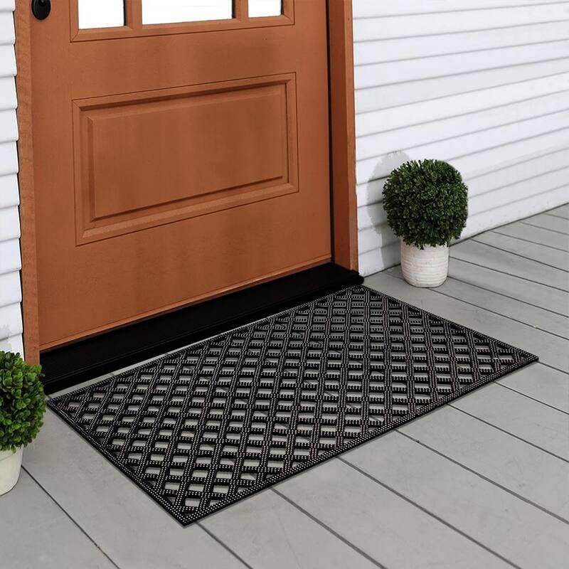 A1HC First Impression Diamonds 100% Rubber Pin Mat with Beautifully Hand Bronze Finish