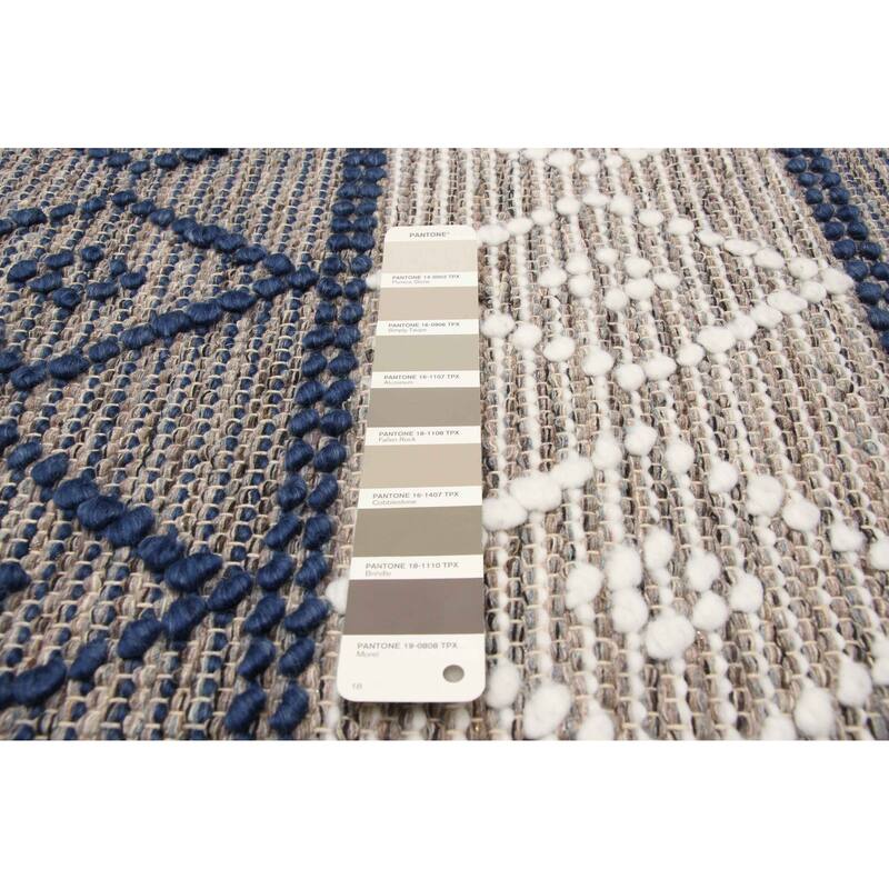 ECARPETGALLERY Braid weave Sienna Taupe Wool Rug - 5'1 x 8'1