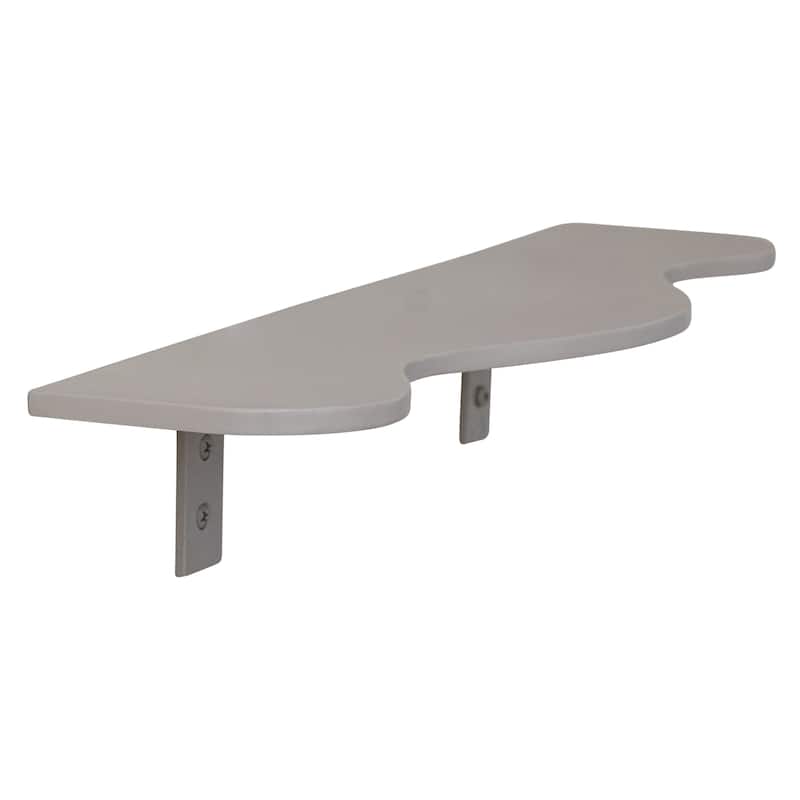 Textured Metal Wall Shelf - 28.0"L x 7.25"W x 4.75"H