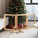 preview thumbnail 14 of 13, PETMAKER 3-Panel Foldable Pet Gate, Natural - N/A
