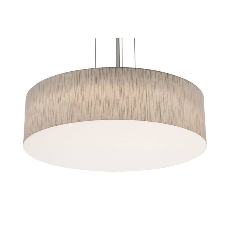AFX ANP2432L5AJUDSN Anton 24" Wide LED Pendant - Satin Nickel / Jute / White