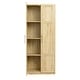 preview thumbnail 12 of 15, High Family Wardrobe with 2 Doors(Natural and White without Drawers)