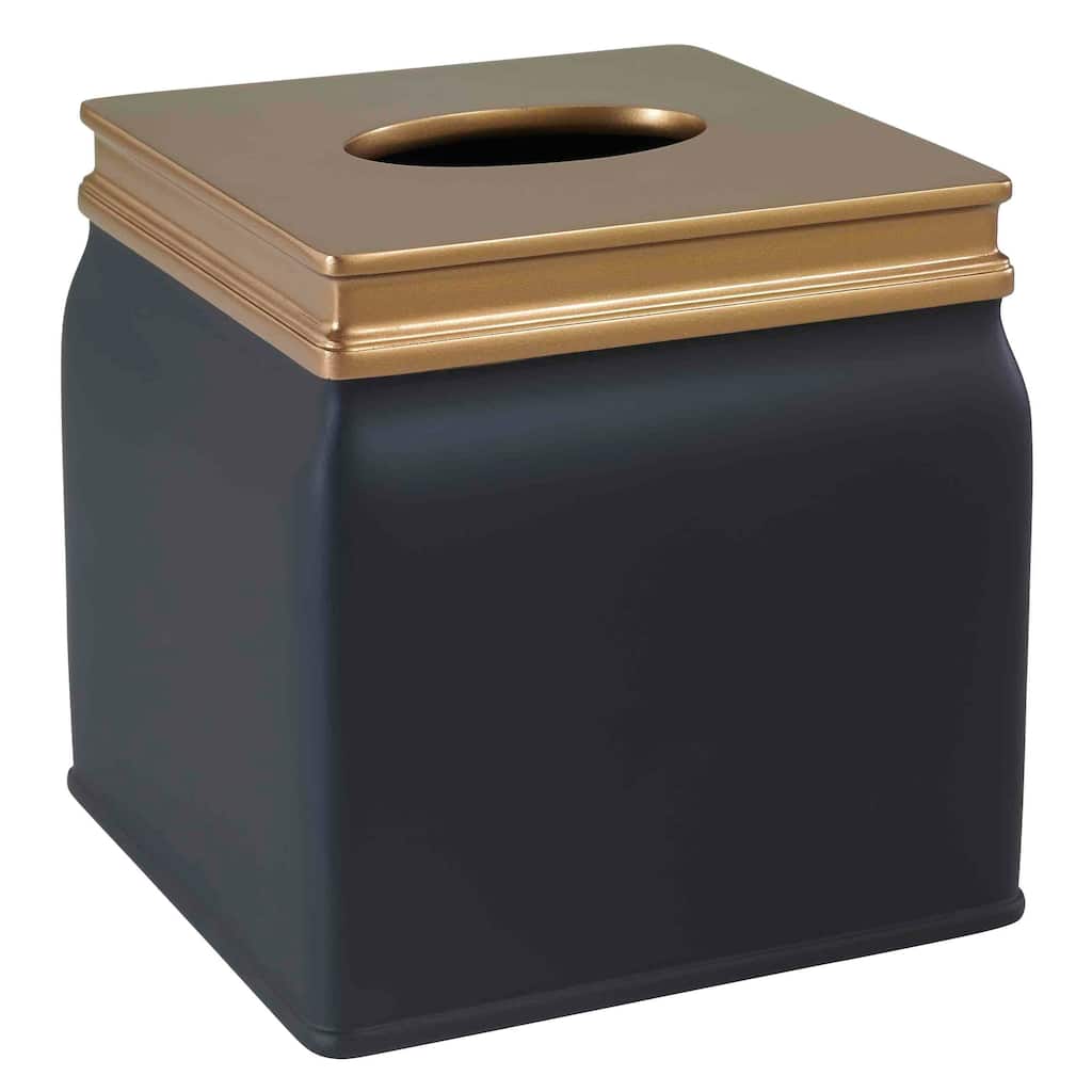 Avanti Linens Memphis Tissue Cover - Black - Tissue Cover