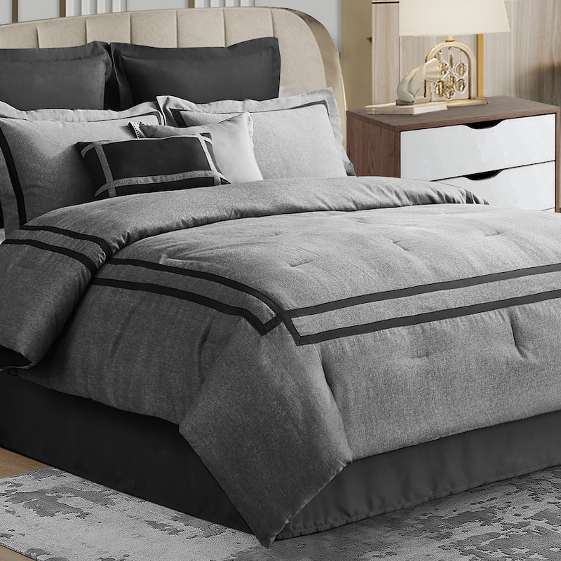 Wonderful Hotel Collection 8-Piece Comforter Set