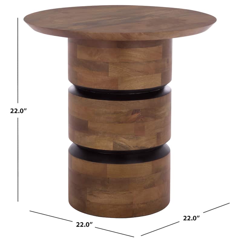 SAFAVIEH Home Zorro Round Accent Table - 22"W x 22"D x 22"H