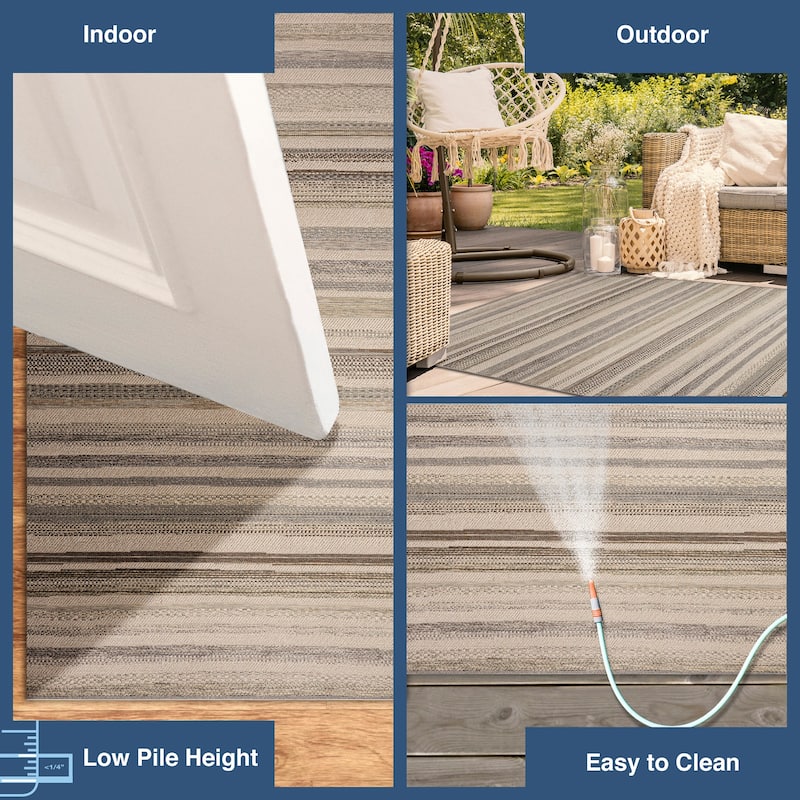 Liora Manne Riviera Stripe Indoor/Outdoor Area Rug