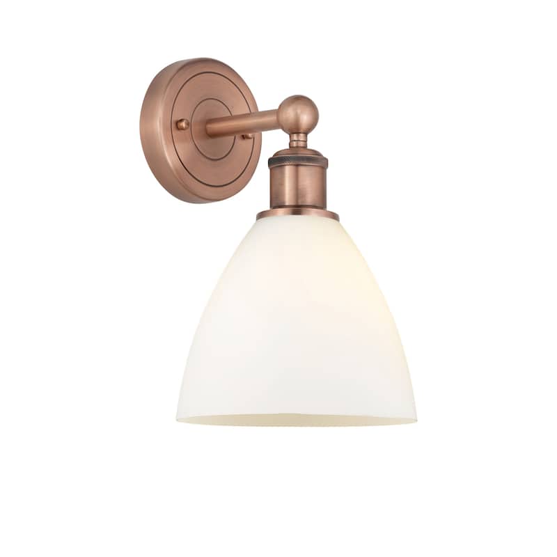 Innovations Lighting 616-1W-12-8 Bristol Sconce Bristol Glass 12" Tall