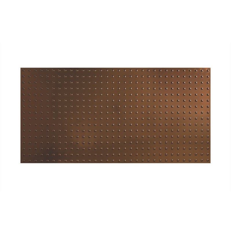 FASÄDE Dome 4-foot x 8-foot PVC Wall Panel in Oil Rubbed Bronze - 4 x 8