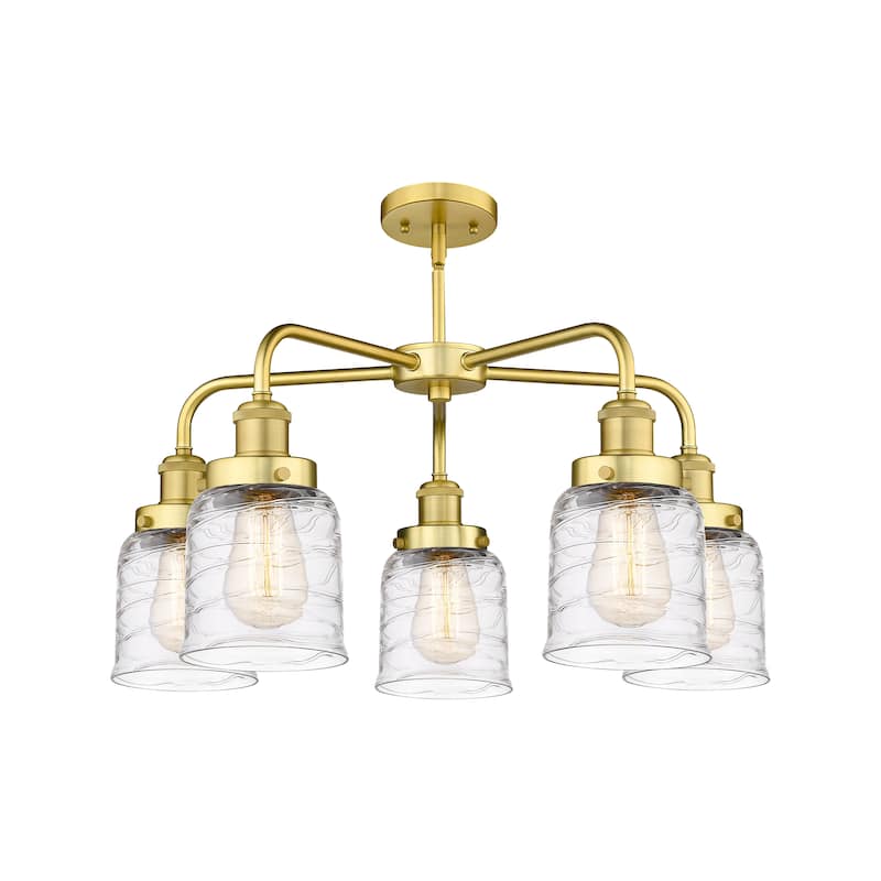 Innovations Lighting Bell - 5 Light 23" Stem Hung Chandelier