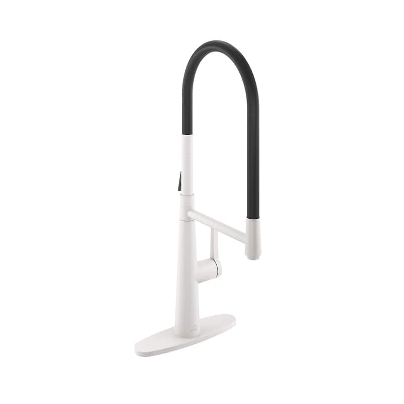 2 Mode 1.8 gpm Single Handle Kitchen Sink Faucet, Kitchen Faucet for Kitchen Sink - Matte White