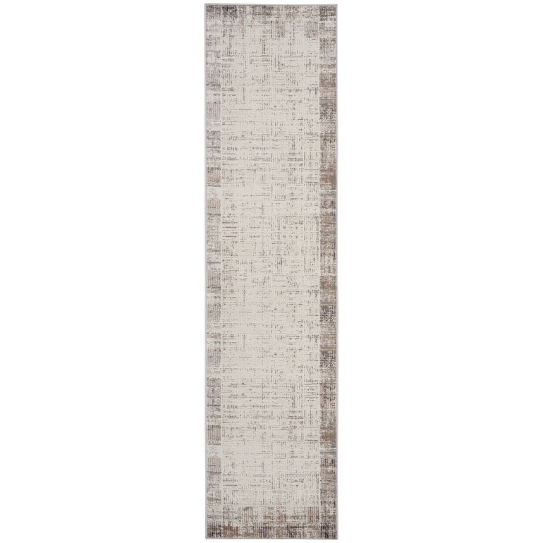 Nourison Emily Indoor only Ivory Grey Abstract Area Rug