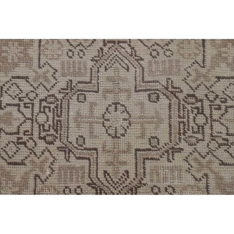 Distressed Tabriz Persian Vintage Rug Handmade Oriental Wool Carpet - 6'6"x 9'8"