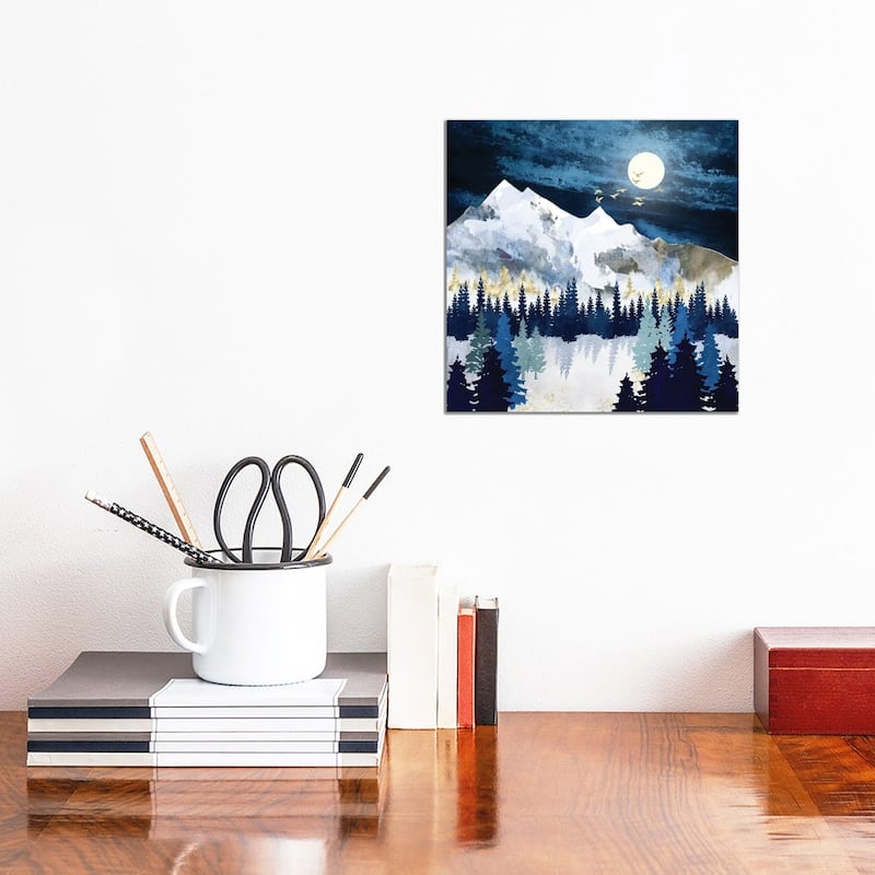iCanvas "Moonlit Snow" by SpaceFrog Designs Canvas Print - 12x12x1.5