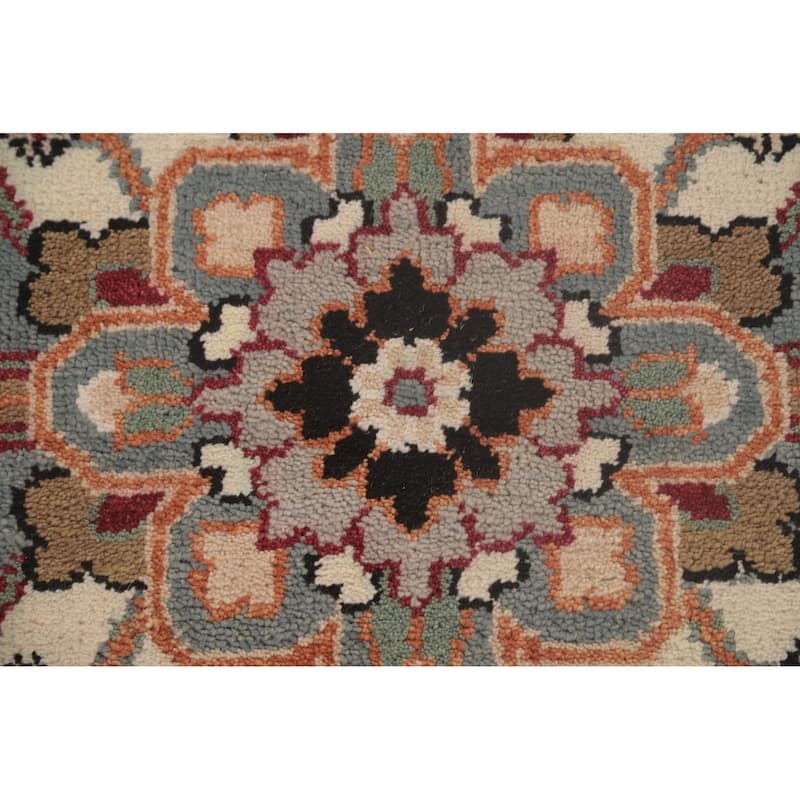 Heriz-Serapi Area Rug Hand-Knotted Bedroom Wool Carpet - 8'10"x 11'9"