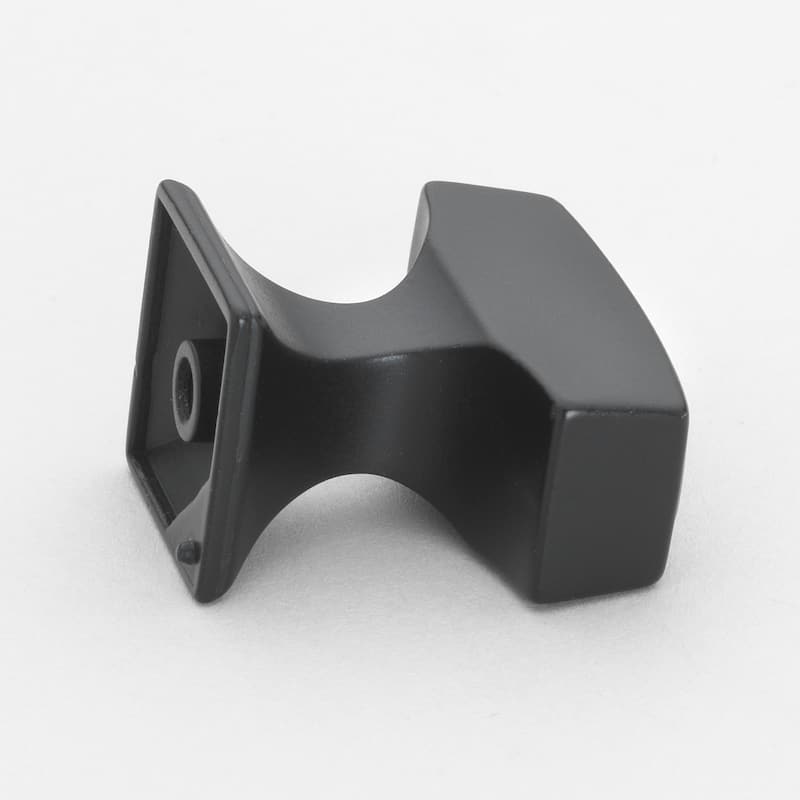 GlideRite 5-Pk 1-1/8 x 1/2 in. Antique Transitional Rectangle Cabinet Knobs - Matte Black
