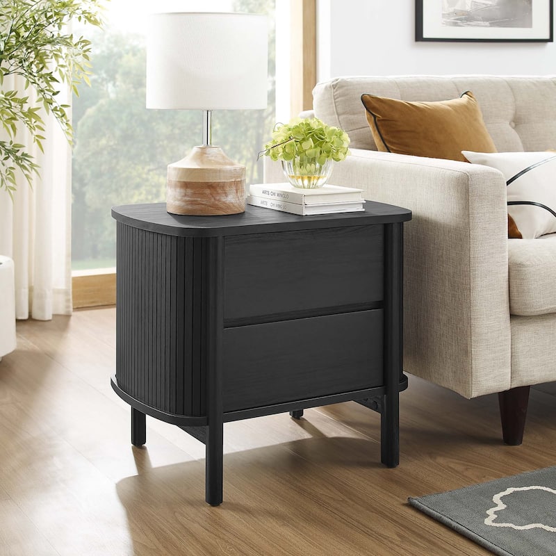 Cadence 2-Drawer Nightstand - Black