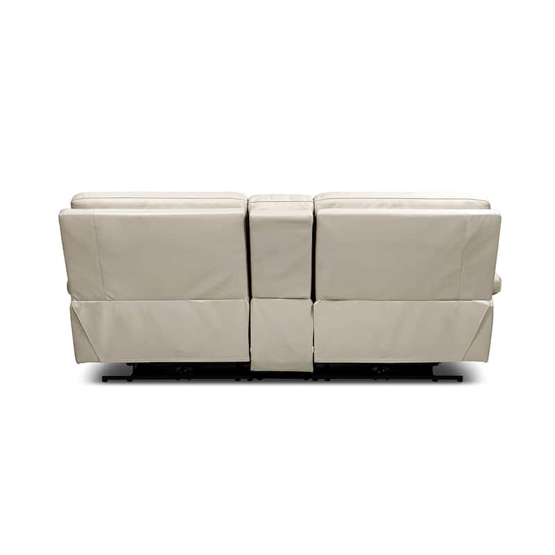 Malibu 79" 2-Piece Leather Power Reclining Loveseat with Console and Cup Holders